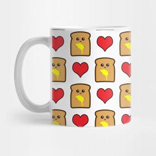 Cute Toast Pattern Mug